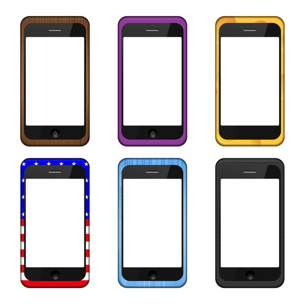 Set di smartphone vettoriale moderno
 - Vettoriali, immagini