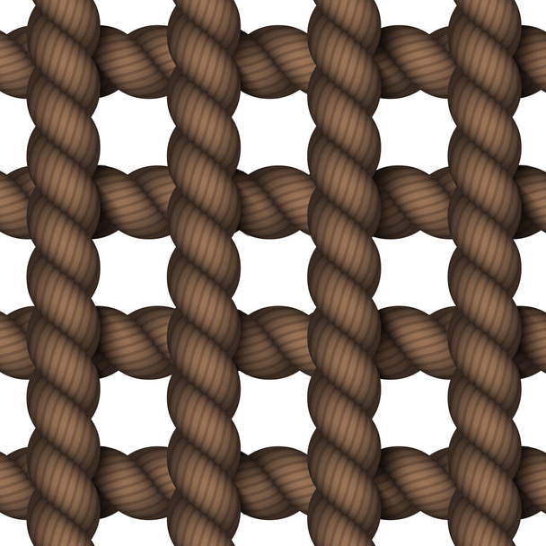 Vector modern rope on white background. - Vector, Image