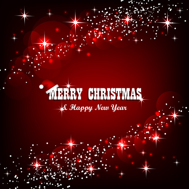 Red christmas background - Vector, Image