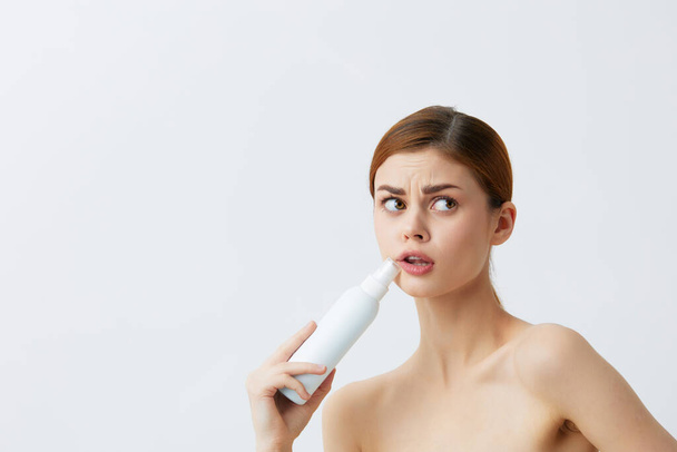 woman body lotion rejuvenation cosmetics close-up Lifestyle - Photo, image