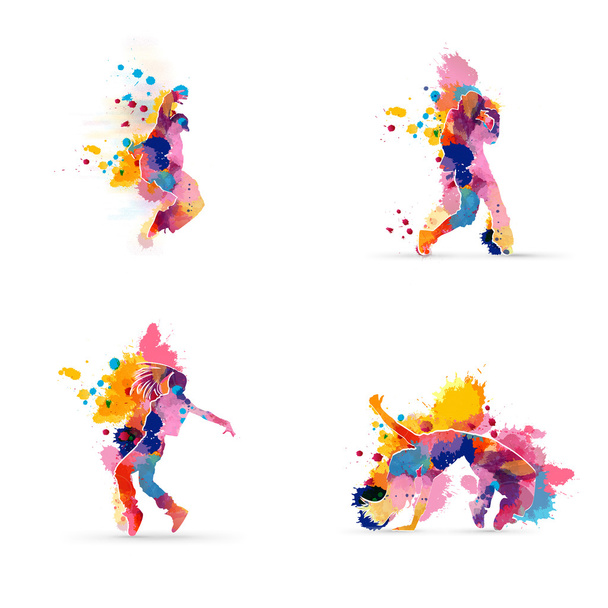 kleur danser - Foto, afbeelding