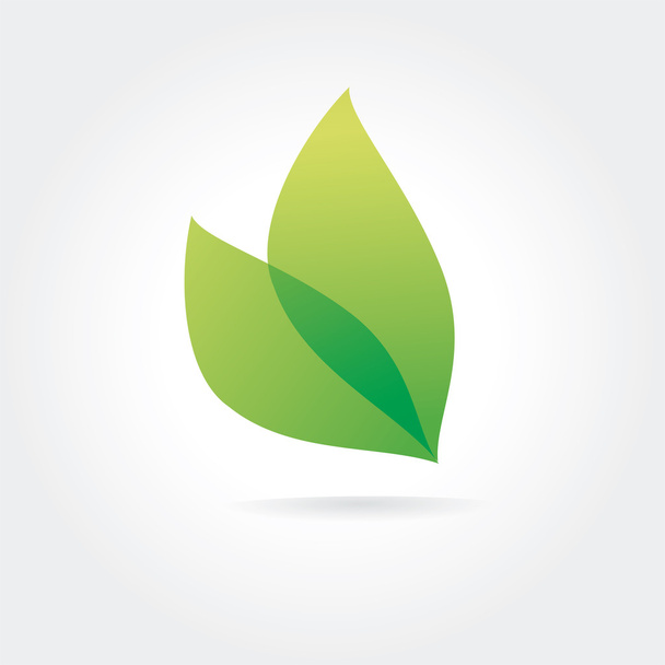abstract vector groene blad logo concept geïsoleerd op een witte achtergrond. zeer belangrijke ideeën is business, natuur, zorg, vers, groen, gekleurde. concept voor bedrijfsidentiteit en branding - Vector, afbeelding