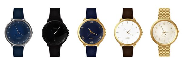 Реалістичні наручні годинники
 - Вектор, зображення