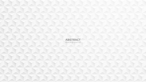 Abstract 3D moderne vierkante achtergrond. Witte en grijze geometrische patroon textuur. illustratie van vectorkunst - Vector, afbeelding