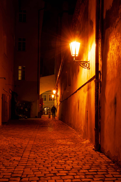 a alley in the night - Photo, Image