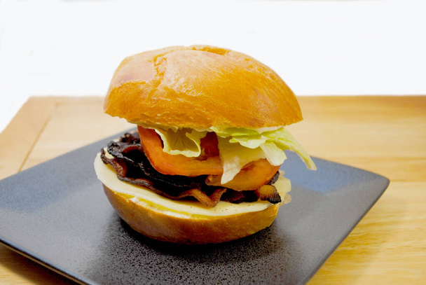 Tasty BLT Sandwich on a Fresh Kaiser Roll - Photo, Image