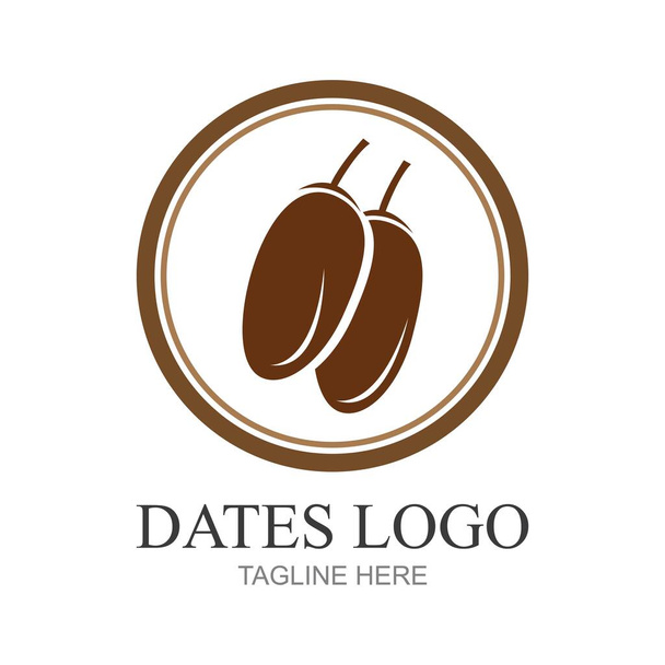 Data Fruit logo ontwerpen, Arabisch Fruit logo template - Vector, afbeelding