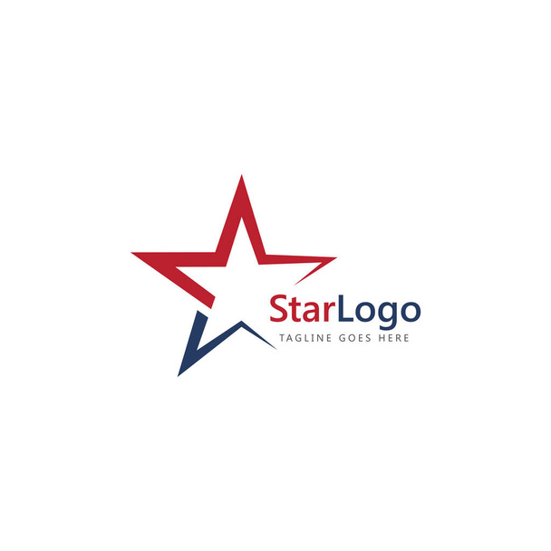 hvězdička abstraktní logo vektorová šablona - Vektor, obrázek