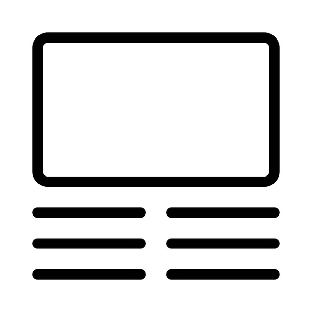Configuración de página de varios párrafos con plantilla de diseño de cuerpo de texto - Vector, Imagen
