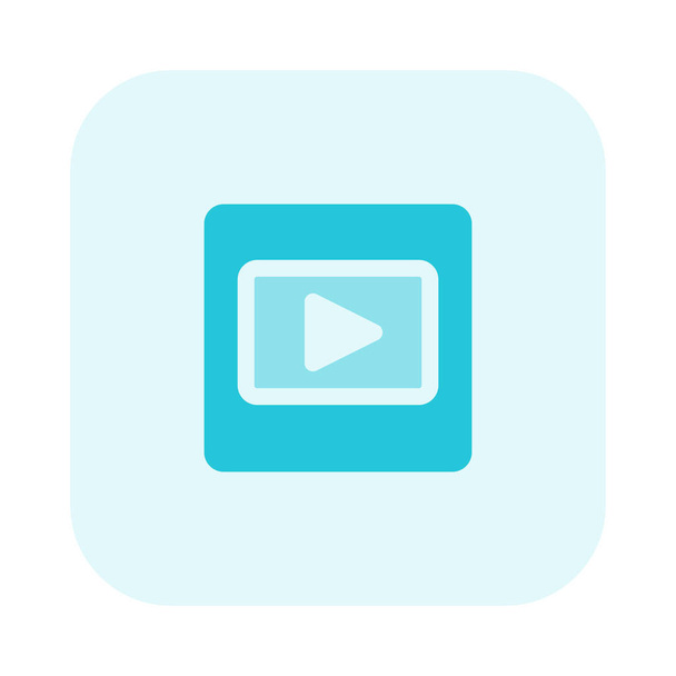 Streaming play icoon geïsoleerd op witte achtergrond - Vector, afbeelding
