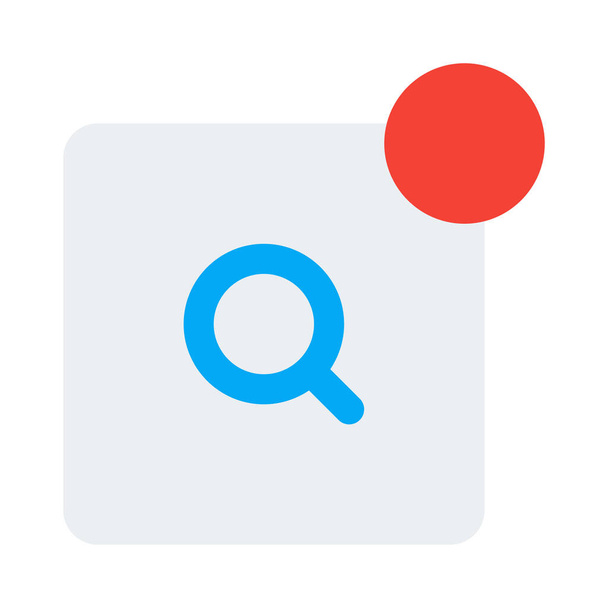 Aplicación de búsqueda actualizada con diseño de notificación de puntos - Vector, Imagen