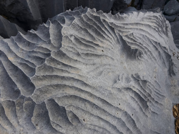 Zmiany i formacje w wapieniach w wysokich górach w regionie Morza Śródziemnego -Antalya-Turcja - Zdjęcie, obraz