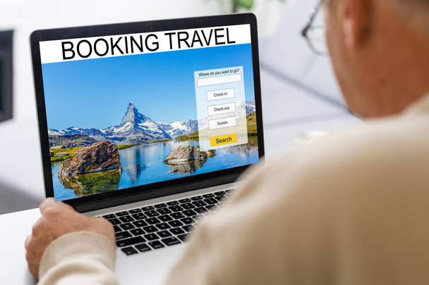 booking online concept, pianificazione del viaggio - Foto, immagini