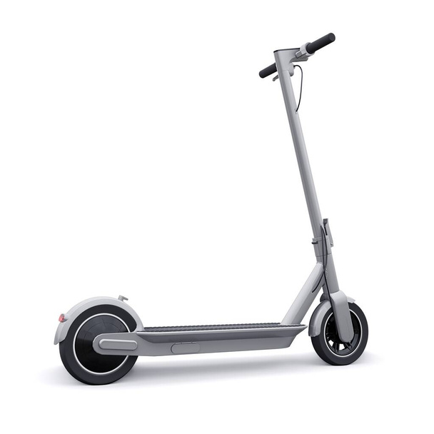electric folding scooter for leisure and city trips 3D illustration. - Фото, изображение