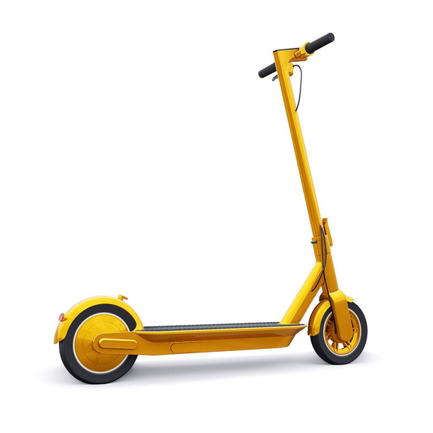 scooter électrique pliant pour les loisirs et les voyages en ville Illustration 3D. - Photo, image