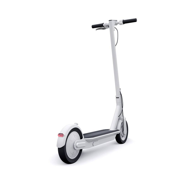 scooter plegable eléctrico para viajes de ocio y ciudad Ilustración 3D. - Foto, imagen