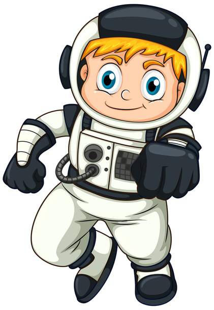 A male astronaut - Vector, Image