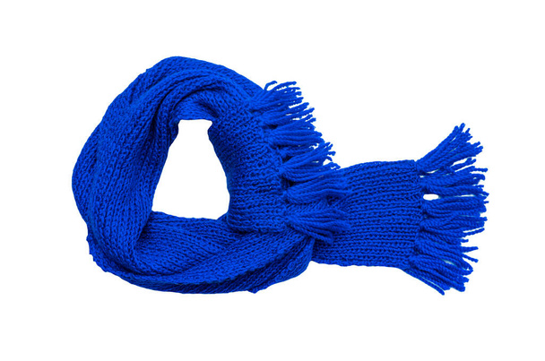 A warm winter scarf is interestingly tied. - Fotografie, Obrázek