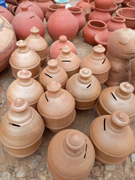 ceramica di argilla, matka, artigianato argilla, ghada, jaipur, rajasthan - Foto, immagini