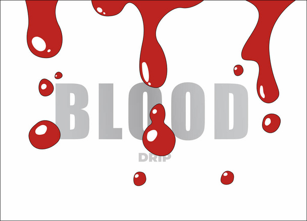 Падіння крові, ілюстрація падіння крові
 - Вектор, зображення
