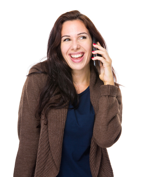 жінка говорить на мобільному телефоні
 - Фото, зображення