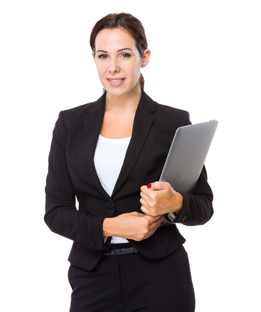 businesswoman z laptopem - Zdjęcie, obraz