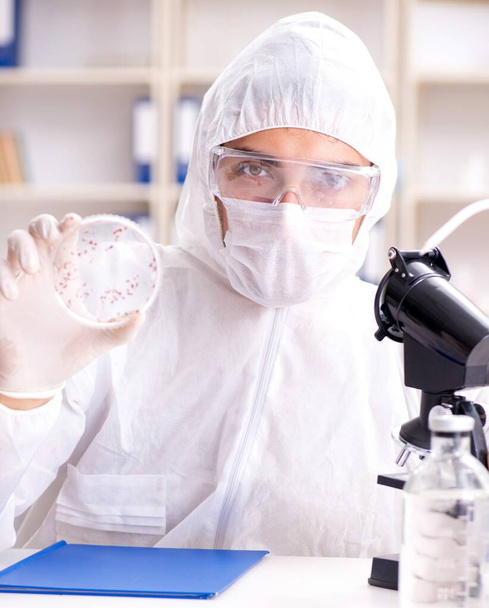 Scientifique en biotechnologie chimiste travaillant en laboratoire - Photo, image