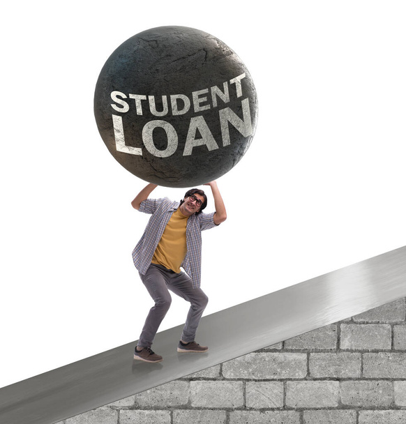 O conceito de empréstimo estudantil e educação cara - Foto, Imagem