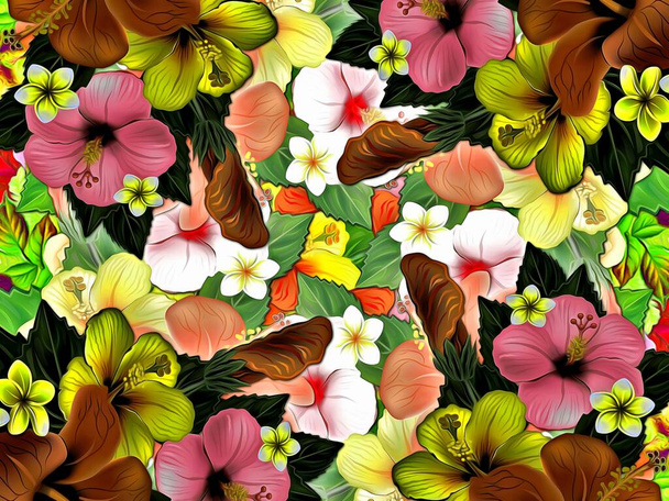 Abstrakte florale Hintergrund Textur Textur von Farben Aufkleber in verschiedenen Größen - Foto, Bild