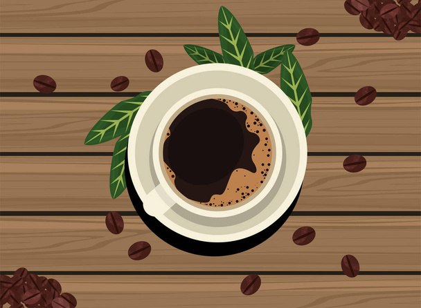 kávový pohár airview - Vektor, obrázek