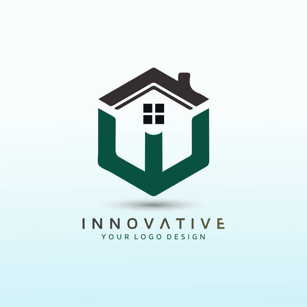 Real Estate Brokerage Firm Design de Logo - Vetor, Imagem