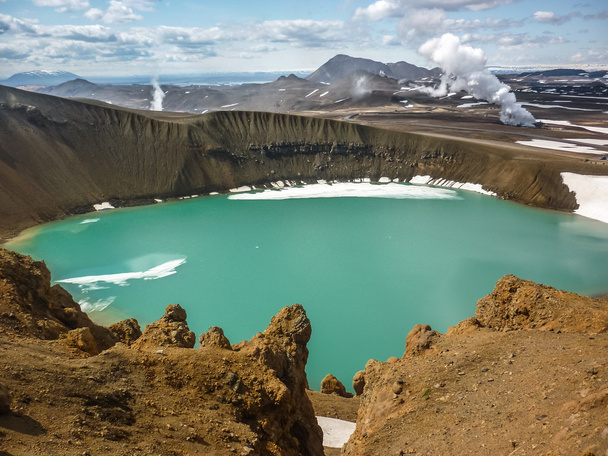 Ισλανδία, ηφαιστειακή περιοχή krafla - Φωτογραφία, εικόνα
