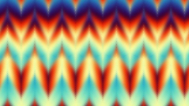 Modèle fractal numérique abstrait. Motif Chevron. Fond horizontal avec rapport d'aspect 16 : 9 - Photo, image