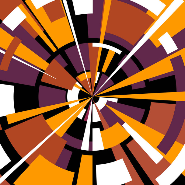 Abstrakti värikäs dynaaminen piireissä backgroun - Vektori, kuva