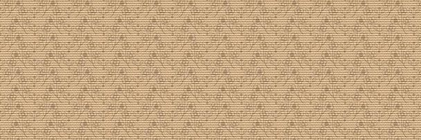Ecru переработанная гофрированная картонная бумага на границе текстуры. Обрезь нейтрального коричневого края с эффектом ребристой текстуры. Лента для экологической упаковки, бумажная лента для сувениров. - Фото, изображение