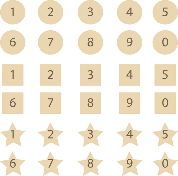 vector conjunto de simples elementos geométricos amarillos para diarios - Vector, Imagen