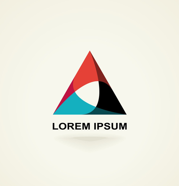 Abstract triangle icon template logo - Vector, Image