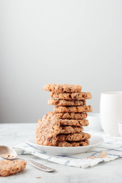 Homemade Muesli Cookies in a plate - Photo, Image