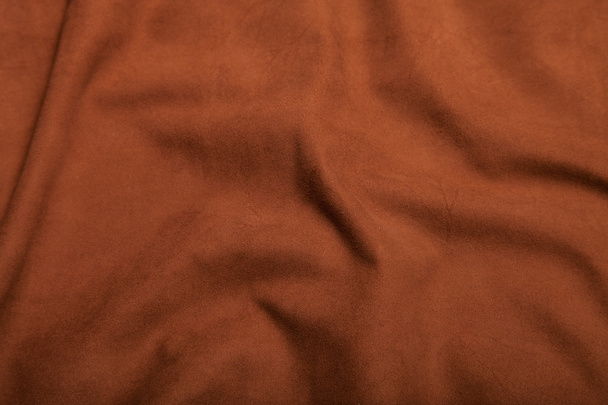 Bruin suède zeem textuur - Foto, afbeelding