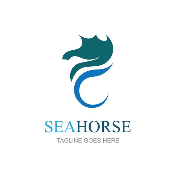 Sea Horse kuvake logo ja symboli luova vektori kuva - Vektori, kuva