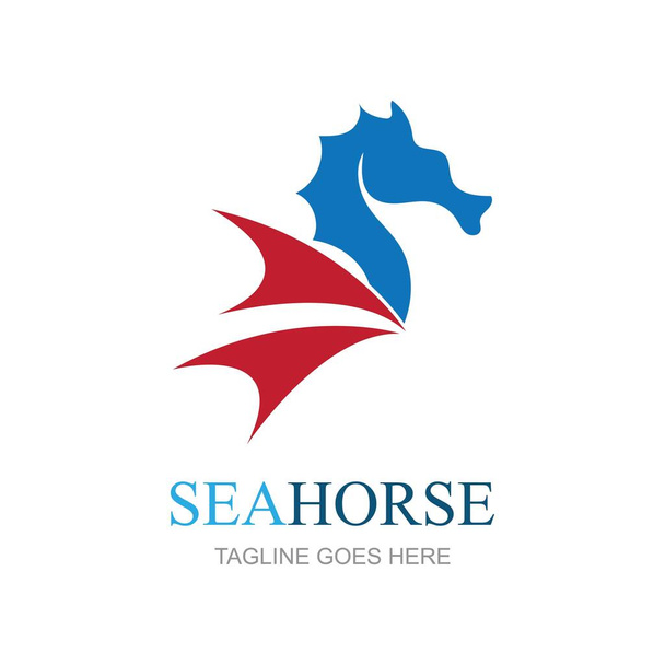 海の馬のアイコンのロゴやシンボルの創造的なベクトルイラスト - ベクター画像