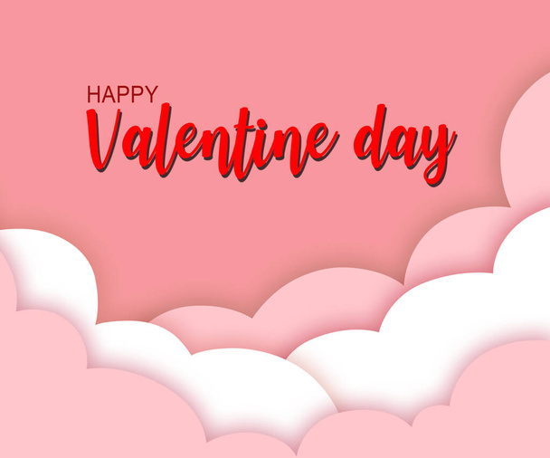 Love concept.  illustration of valentine day on the sky background - Foto, immagini