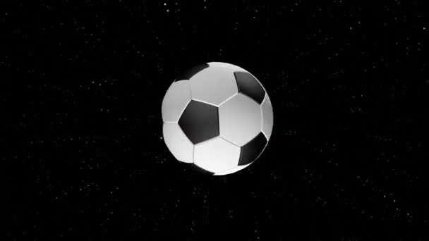 El símbolo de pelota de fútbol remolino se ve moderno. - Imágenes, Vídeo