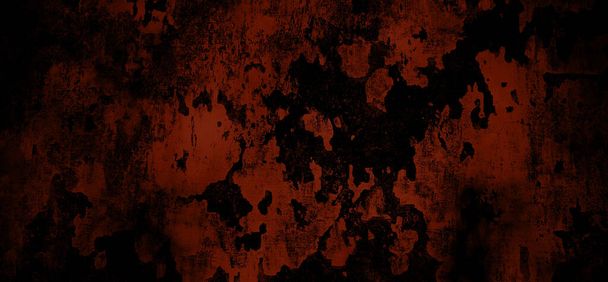 Dark cemento orrore sfondo spaventoso. Grunge scuro struttura di cemento rosso - Foto, immagini