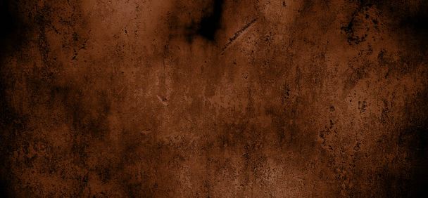 Тёмный цементный ужас страшный фон. Тёмный гранжевый красный текстурный бетон - Фото, изображение