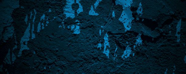Dark blue cement texture for background. scary cement - Photo, Image