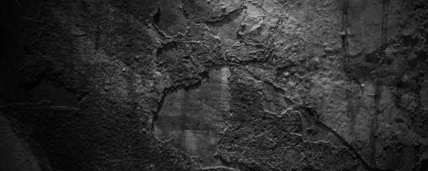 Sötétszürke cement textúra a háttérben. ijesztő cement - Fotó, kép
