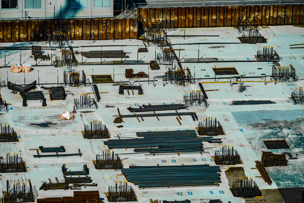 Βασική κατασκευή εργοταξίων. Τοποθεσία: Ota Ward, Τόκιο - Φωτογραφία, εικόνα