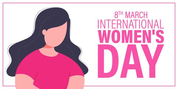 Uluslararası Kadınlar Günü için vektör illüstrasyonu - Vektör, Görsel