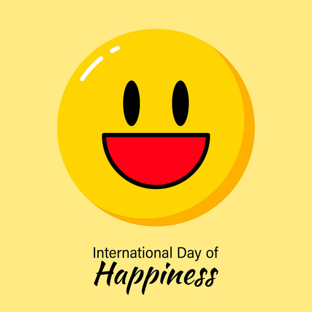 Vektorová ilustrace pro Mezinárodní den štěstí - Vektor, obrázek